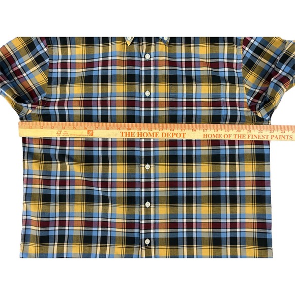 Surf Pendleton Seaside Men Button Down Plaid Short Sleeve Shirt Size Large - Picture 5 of 7